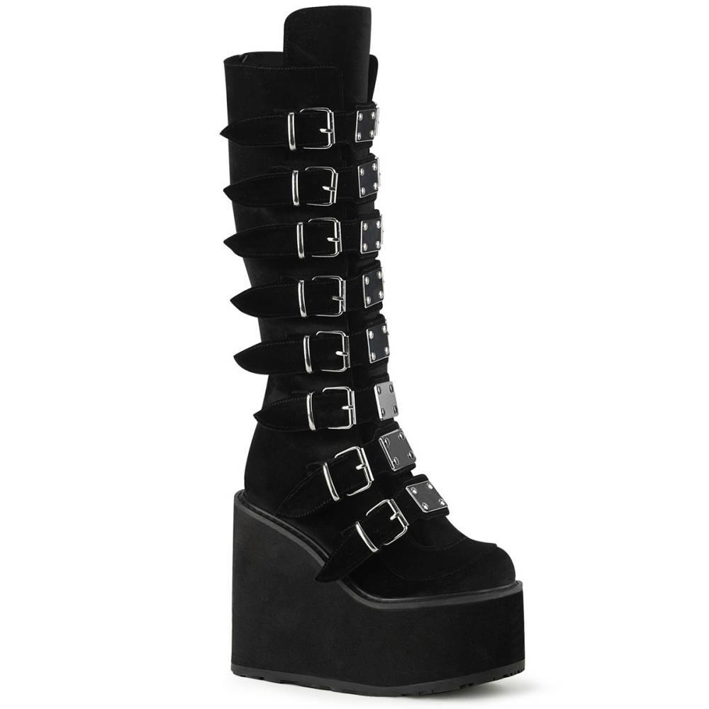 DemoniaCult - SWING815 Plattformstiefel - Schwarz Product image